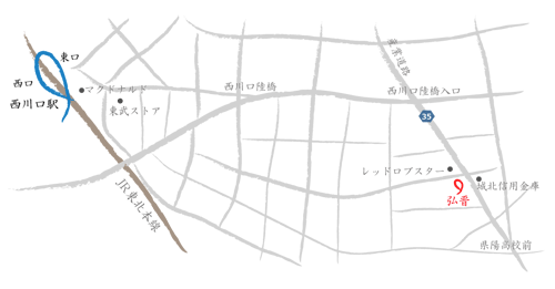 弘晋株式会社一級建築士事務所の所在地地図